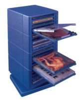 Επιτραπέζια θήκη CD - DVD με μηχανισμό μπλε