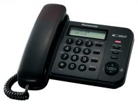 Ενσύρματο Τηλέφωνο Panasonic KX-TS560EX2B Μαύρο