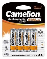 Camelion μπαταρίες NiMH επαναφορτιζόμενες AA 1.2V 2700mAh 4τμχ