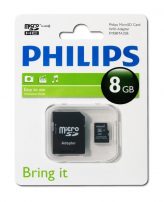 Philips microSDHC 8GB FM08MA35B με adapter