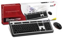 Genius SlimStar C100 σετ πληκτρολόγιο-ποντίκι PS/2