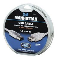 Manhattan προέκταση USB A σε θηλυκό A cake box ασημί 1.8m