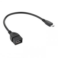 Καλώδιο USB OTG 20cm Μαύρο Cabletech