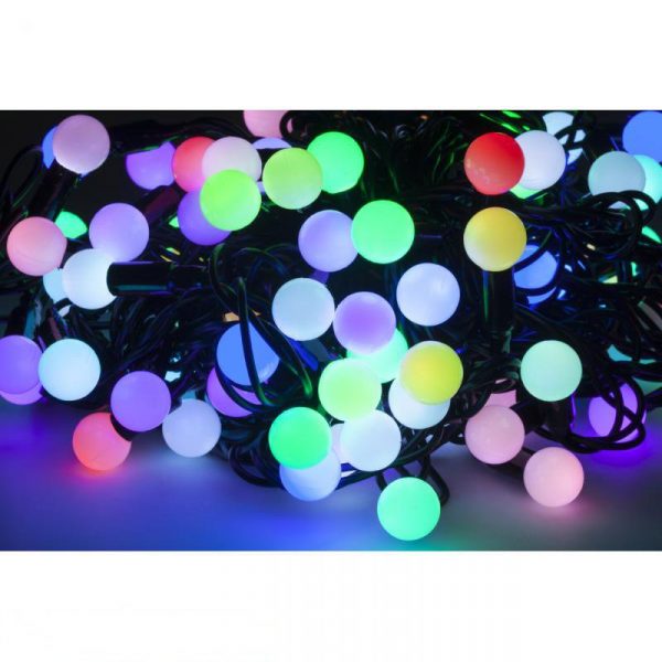 Χριστουγεννιάτικα LED RGB 10m Πολύχρωμα Επεκτάσιμα
